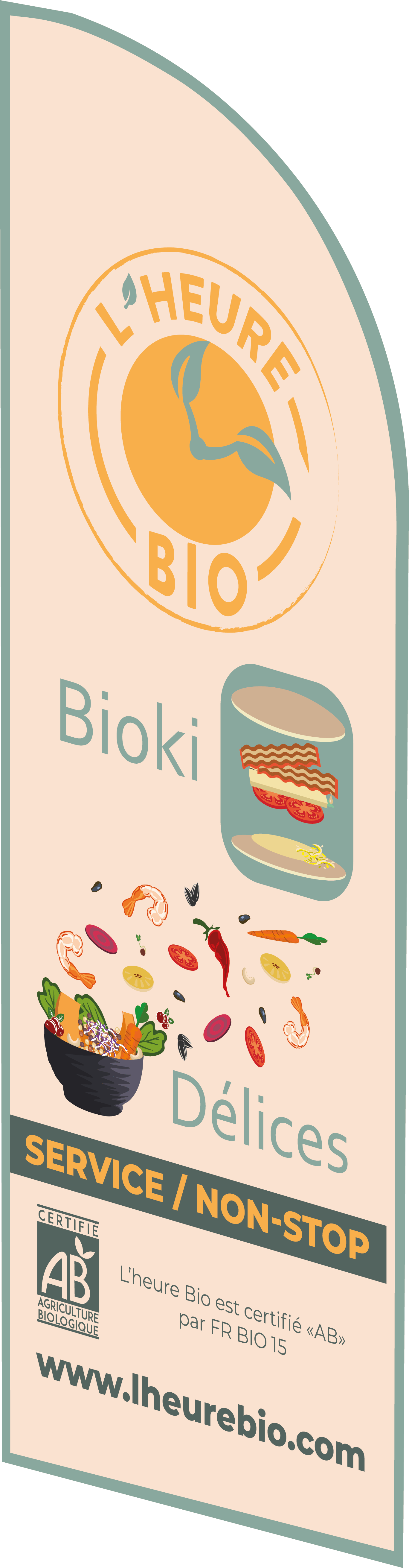 Kakemono L'heure Bio